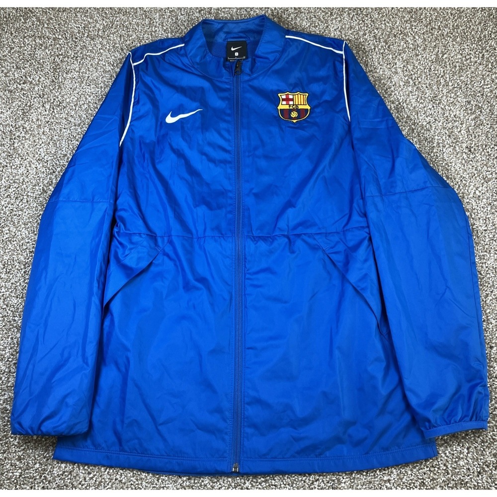 Nike Women's‎ Park 20 Barcelona FC Soccer Jacket Blue Full Zip Size SMALL